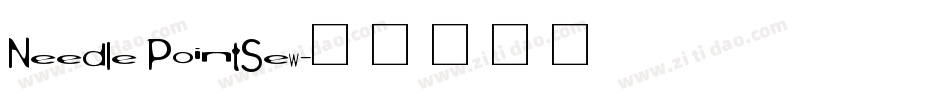 Needle PointSew字体转换